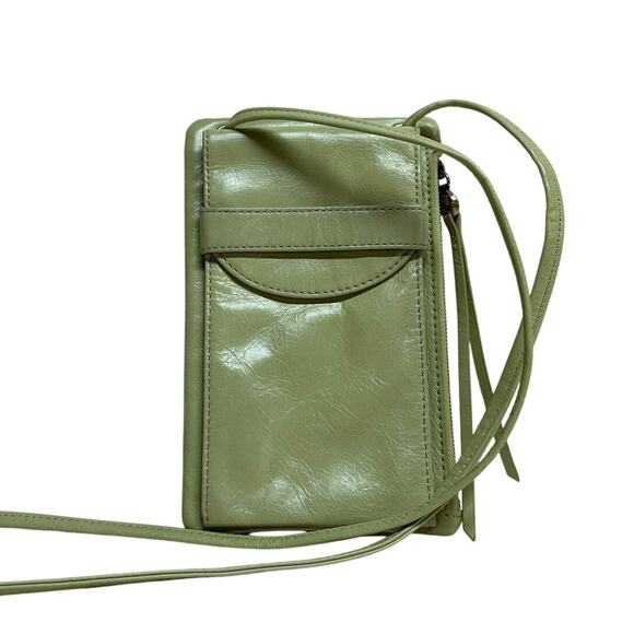 Hobo Agile Leather Crossbody‎ Wallet Bag in Green - Picture 1 of 8